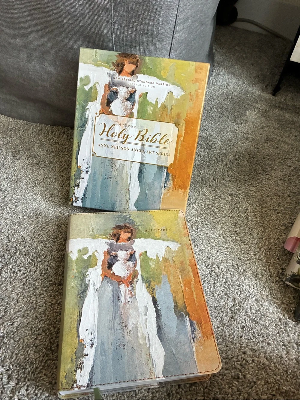 HarperCollins Anne Neilson Angel Art Leathersoft Bible !! 3 Design Options